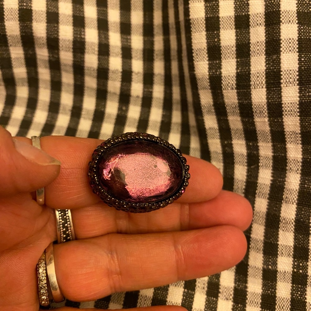 Beautiful purple stone ring